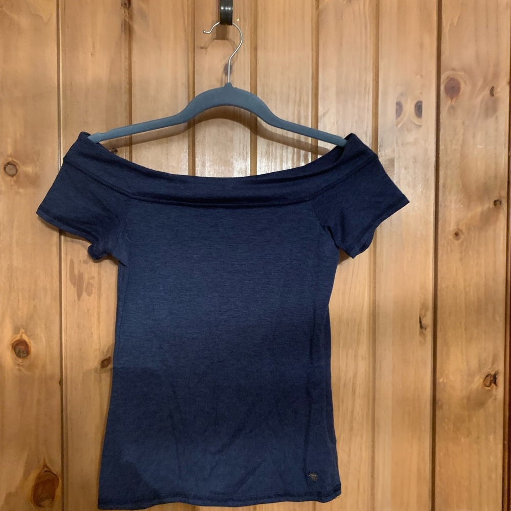 Women guess off the shoulder top